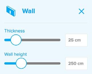 Draw Wall by Wall 1) Click the draw room icon and setup your wall thickness and height.