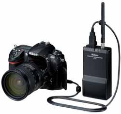 The WT-4 is compatible to both the D3 and D300 and it connect snugly to the USB port of the camera via provided rubber fittings for D3 and D300.