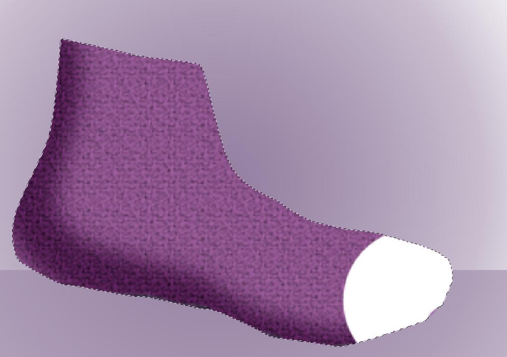 Step 7 Create a NEW LAYER and name it TOE. Make sure the shoe shape is still selected. If it isnt, while on the TOE LAYER, CMD+click the thumbnail of the SHOE 2 layer.