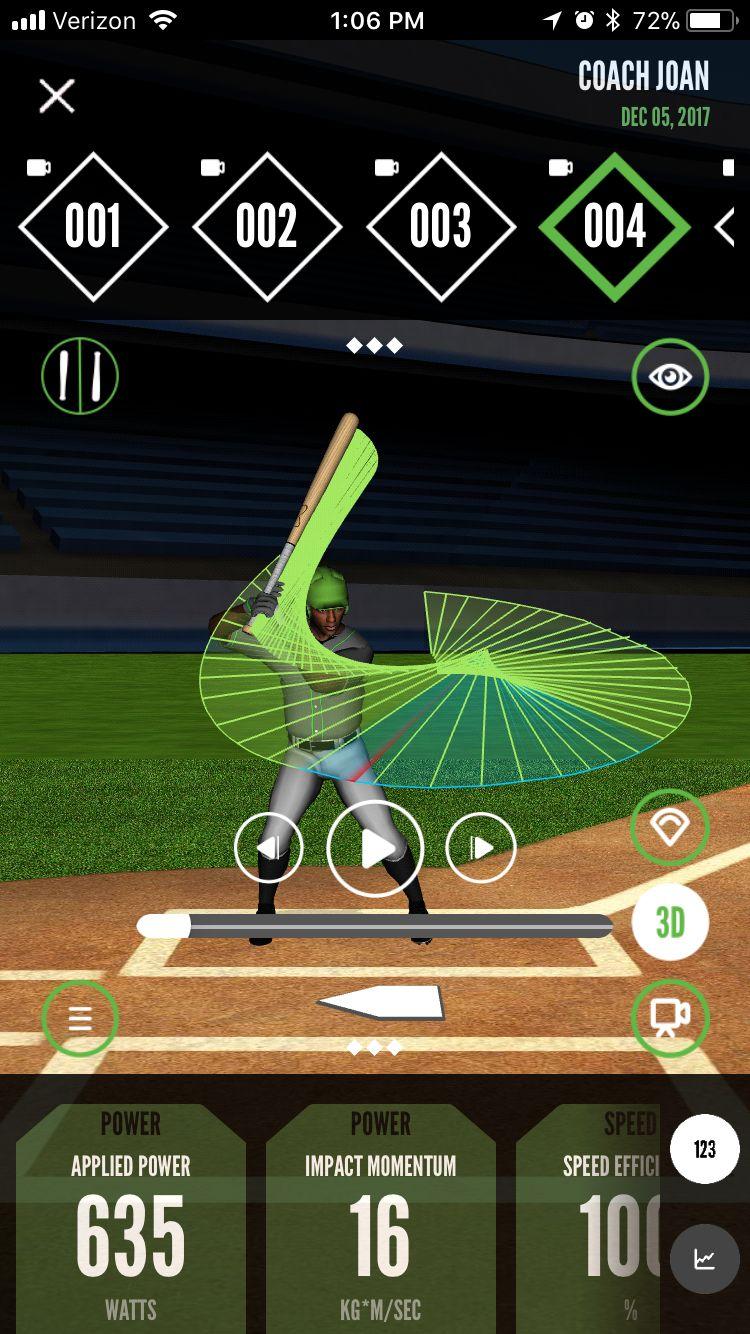 Damage Potential To access Damage Potential select the Field Icon located on the right side of your swing session screen.