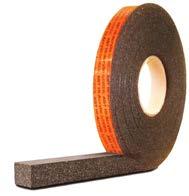 ACCESSORIES SEALANTS METAL AND TO WOOD TAPE EMSEAL AST ACRYLIC SEALANT TAPE AST is a self-adhering foam tape impregnated with water-based acrylic-modified asphalt emulsion.