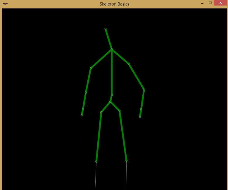 Kinect Joint tracking Skeleton Each node is a Joint type object Using left and right