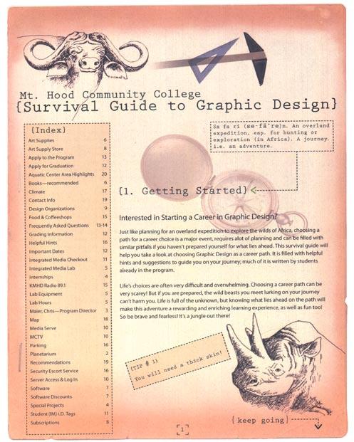 MHCC Graphic Design Department Survival Guide p.