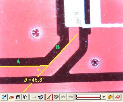 See Fig 5-71.. There is a small dot inside the chamfer and shows 45.8 o.