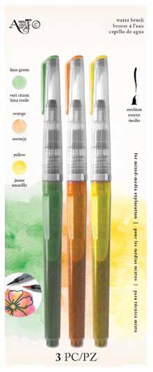 Pre-Filled Waterbrushes 3.5 in x 9 in /Min. order 3 SRP: $14.