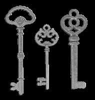 order 3 23306 Skeleton Keys Antique Silver Finish 3 pieces 23336 Skeleton Keys Black Finish 3 pieces 23659 Dangle Paper Clips Antique Silver Finish 5