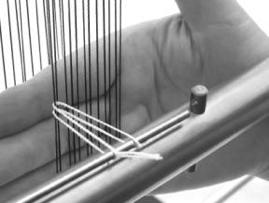 Making Your Own Heddles: You will need to make as many individual heddles as there will be warps in your weaving. These heddles (as well as the Mirrix heddles you can buy) will be reusable.
