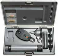 [ 044 ] 05 HEINE Diagnostic S ets Set complete: BETA 200 Ophthalmoscope, BETA 200 F.O. Otoscope, 1 set of reusable tips, 10 disposable tips and one spare bulb each in hard case with: Diagnostic Sets 3.