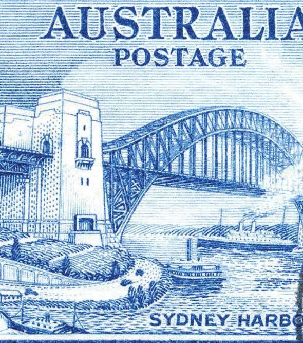 The 1930 Penny of Australian philatelics Like the 1930 Penny, an iconic rarity spawned by the Great Depression, the 1932 Sydney Harbour Bridge 5/- is one