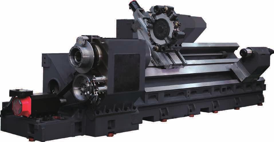 over the bed mm 1,030 1,030 Max. machining diameter length(*) mm 900 1,000 (2,070/3,200/5,050) 900 1,000 (2,070/3,200/5,050) (MILL:843) Max.