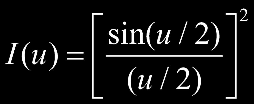 (6) So, the axial intensity will be the square of equation (6).