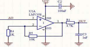Fig. 4. Servo regulator circuit diagram Due to the special requirements of SD-5 steering gear, power supply voltage shall not be more than 5.5 V.