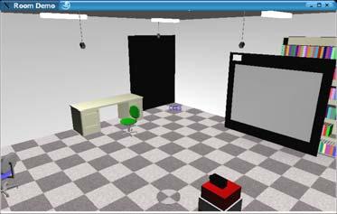 2.2.1 Simulation Famewok The poject is developed in C++, and gaphical implementation of the objects is achieved using Coin/Open Invento libay.