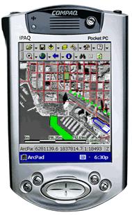 New GPS field mapping technology GPS Flash Card that works with a Pocket PC Trimble GeoXT IPAQ Pocket PC New GPS technology allows the