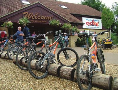 Moore) Below: The cycle hire centres at