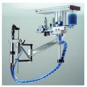 Fig. 12 Machine nsat - installation Machine driving process 1. Precisely position the workpiece so that the bore and machine spindle are at right angles to each other (do not tilt).