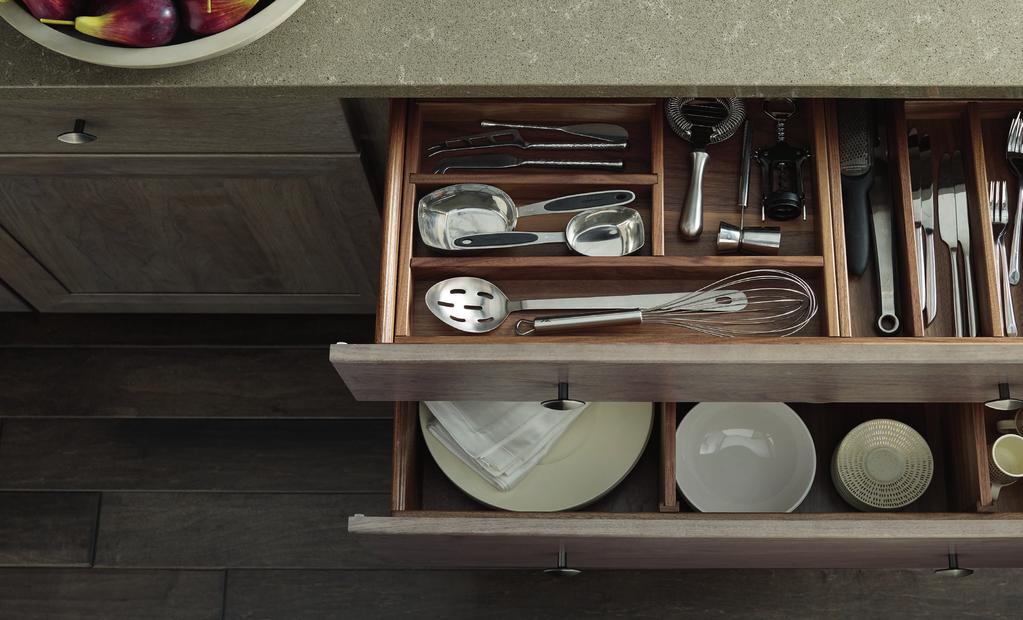A NEW LEVEL OF LUXURY. DELIGHT IN THE UNEXPECTED. Now available, Pinnacle Series interior fittings embody the essence of carefully selected hardwoods visible with every pull of a drawer.