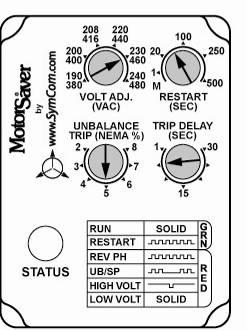 SETTINGS Rotate the knobs to the appropriate setting for the application following the guidelines below. Do not apply excessive force when adjusting settings. Line Voltage Rotate the VOLT ADJ.