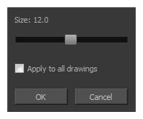 Chapter 1: Dialog Boxes Close Gaps Dialog Box The Close Gaps dialog box lets you close up drawing areas that not are closed. This may sometimes happen when painting.