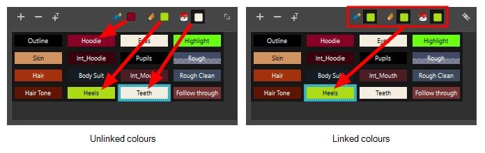 Chapter 4: Views When enabled, the colour you select will be selected for all drawing tools. When disabled, you can select individual colours for the Brush, Pencil and Paint tools.