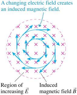 As the magnetic field changes, it creates an electric field, which then can self-induce a current in the coil. This is a direct consequence of.