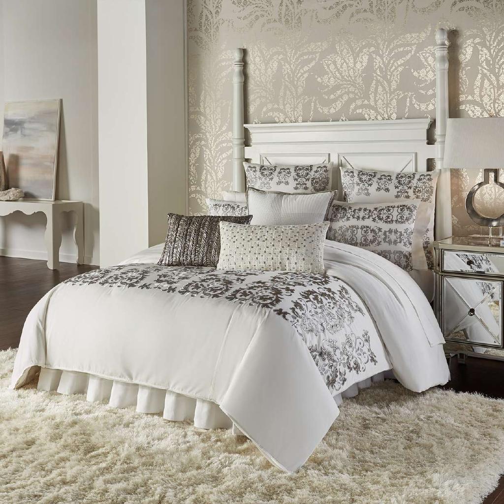 VIVARA The Vivara Bedding Collection A contemporary bedding collection with a traditional twist to it, handcrafted in our soft cotton sateen fabric and accented with an