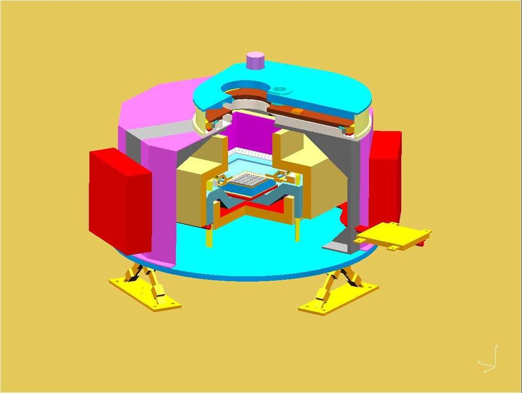 Laurent et al.: The Simbol-X focal plane 33 Fig. 1. cut view of the focal plane assembly. The active shielding, in orange, is in two parts to surround the imaging detectors.