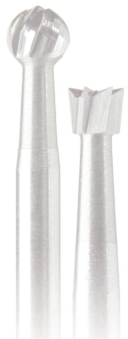 Midwest Operative Carbide Burs Round Round Useful for opening and shaping cavity preparations. Also used for root canal access and caries removal. Smaller sizes facilitate conservative preparations.