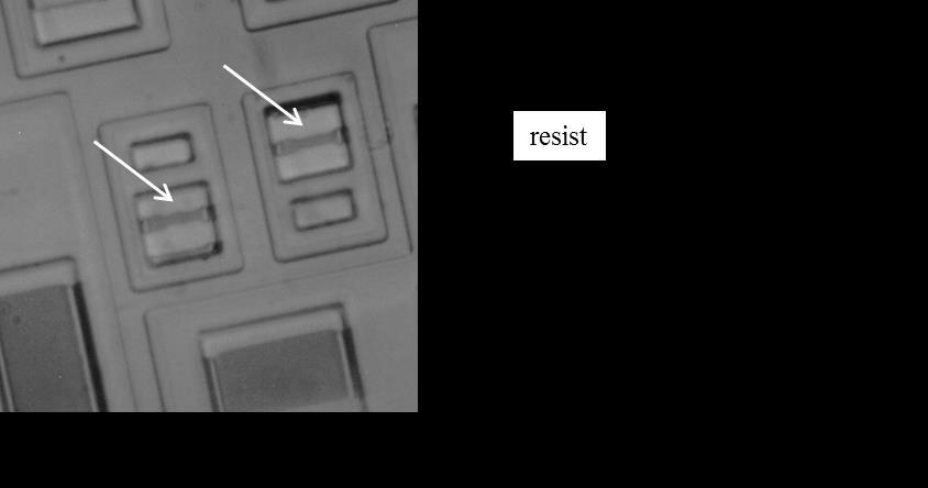 into RETs relied heavily on simulation, illustrating how one set of improvements in lithography was based on earlier advances. Figure 4. (a) Micrograph of a pattern after etch.