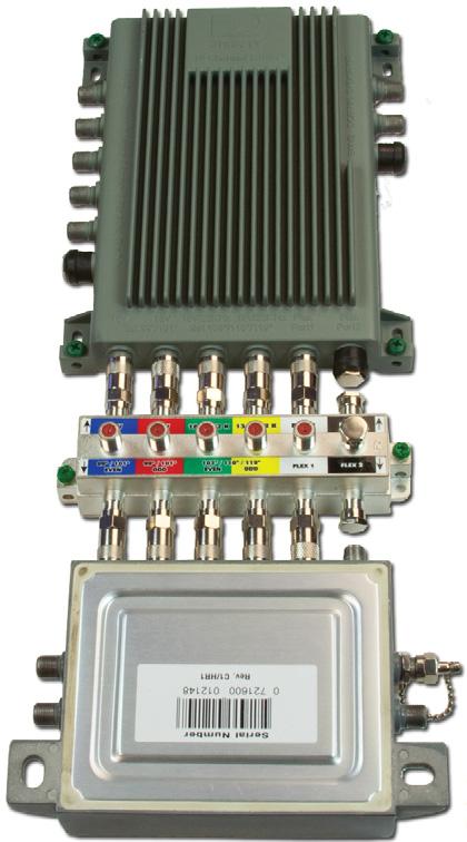 providing easy connection of (2) SWM8 or SWM16 switches Push-On adaptors are field replaceable (Model PF71-HR) Parameter UNIT SD SWM-E2 Operating Frequency Range MHz 250-2150 Number of Input Ports