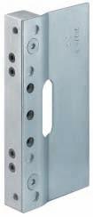 INSTALLATION K drilling jig Drilling jig for hinges on PVCu profiles Inlay With these drilling jigs, the drilling can be made for the combination of the corresponding PVCu profile and the associated