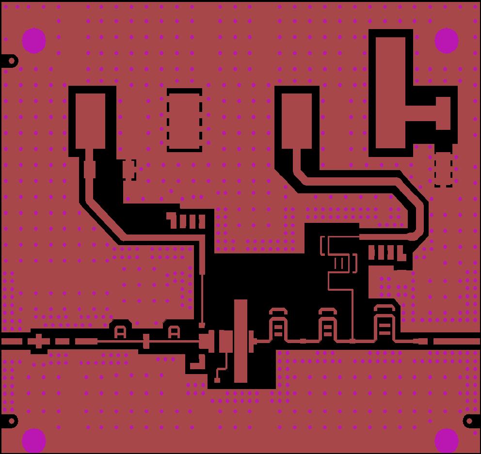 PCB Layout 0.96 1.215 GHz EVB Board material is RO4362G2 0.