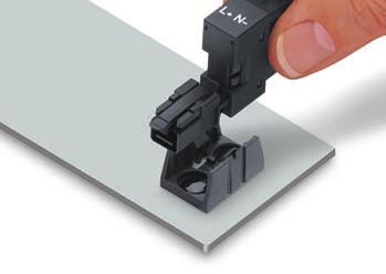 distribution connectors) are factory-equipped with locking