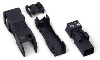 1 10 WINSTA MINI Sockets and Plugs, 2-Pole 0.25 1.5 mm² 1 AWG 22-16 250 V/4 kv/3 16 A L 9 mm / 0.