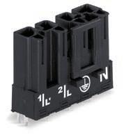 2 82 WINSTA MIDI PCB Connectors, 4-Pole 400 V/6 kv/3 25 A 1 3 400 V/6 kv/3 25 A 1 3 2 Approvals 2 Approvals Description PCB connectors, 2 solder pins per pole Socket, straight type black 770-804 50