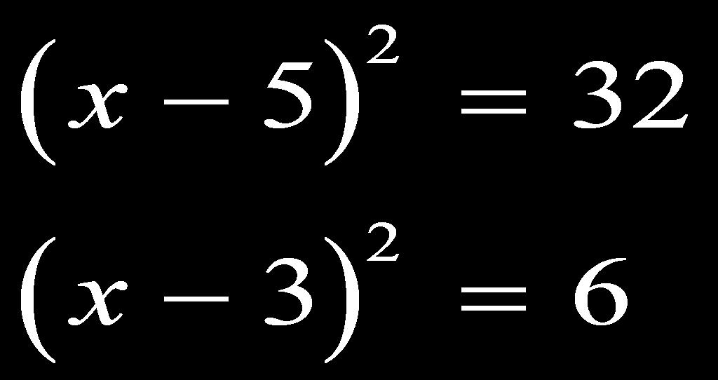 Sometimes the equations do not look like the previous example. you need a perfect square on the left side of the equation and a number on the right side of the equation.