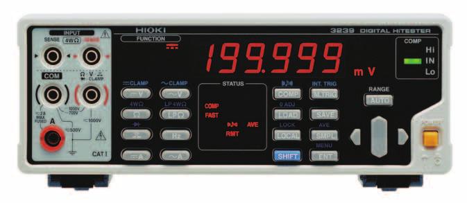 DIGITAL HiTESTER,, 3239 4-terminal Ω function Advanced model Economically priced 3239 Outstanding performance for production lines with a sampling rate of 3.