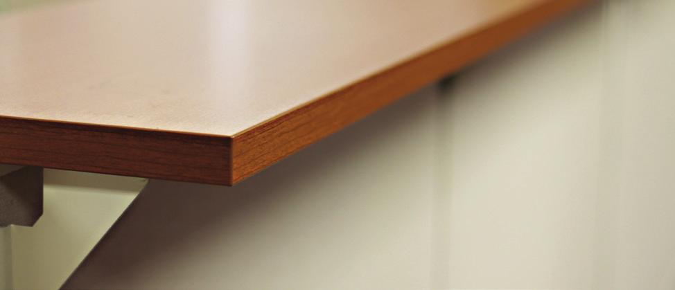 SIN 711-1/2 Updated Pricing and Content as of July 1, 2018 WORKSURFACES & SUPPORTS Worksurfaces & Supports Edge Option Edgeband (E) Finished with clean and crisp edges with 1 8" radius edge corners.