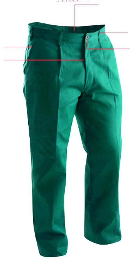 elastic waist for an easy fit Men s Work Pants * Heavyweight cotton drill * 285 gsm * Bottle green * 50+ UPF