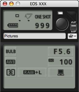Bulb Exposures Display the capture window (p.7). Double-click the shooting mode icon and select [BULB]. Specify the following settings for cameras other than D X D Mk IV Ds Mk III D Mk III.