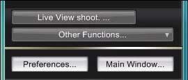 Adjust the focus (p., p.). Click the [ ] button and begin shooting. At the bottom left of the [ Live View window], a [ and the recording time are displayed.