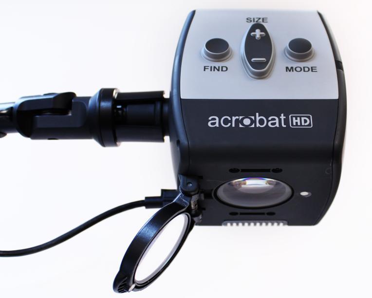 To Move the Acrobat HD Mini to Another Location Use caution if you are repositioning the Acrobat HD Mini a short distance across a desk or table.