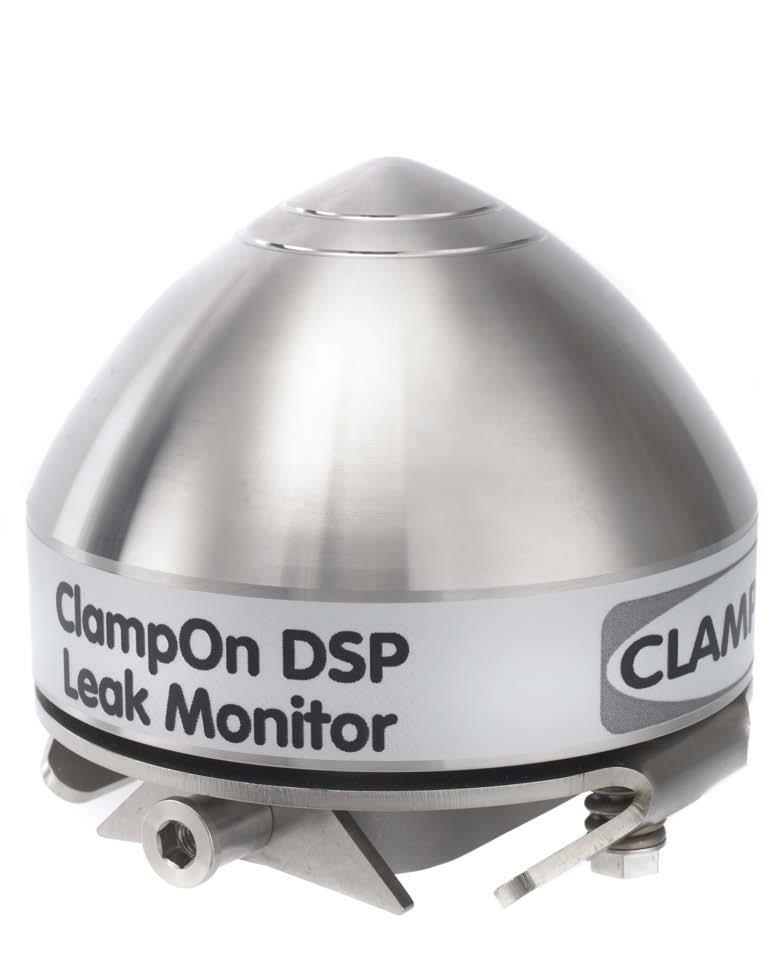 ClampOn DSP Leak Monitor The ClampOn DSP Leak Monitor detects small and medium leaks or flow-throughs, even with low differential pressure over the measuring point on pipes and valves.