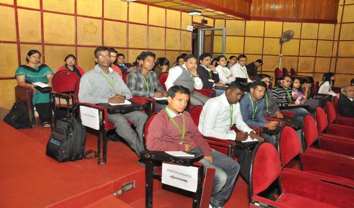 Students attending a workshop