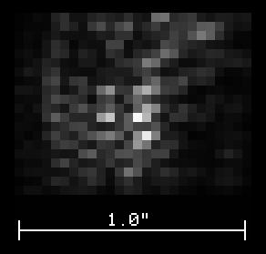 a b Fig 3. (a) An example of a short exposure image taken at the MMT at 2.2 µm wavelength with the pupil of Fig. 1, showing the diffraction-limited speckle structure.
