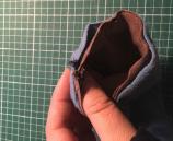 Fold the sleeve cuff in half, right sides together and sew down the long