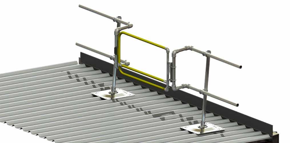 Note:- Installing Kee Gate When installing Kee Gate on a pitched roof it is essential that the gate is mounted vertically level to the horizontal.