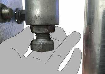 clamp grub screw using a hex head socket as shown.