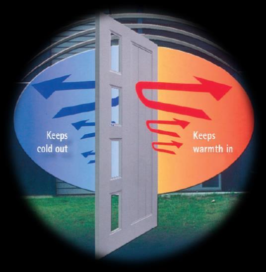 Other benefits of thermally broken aluminium include decreased condensation on the inside of the door, reduced sound travel and