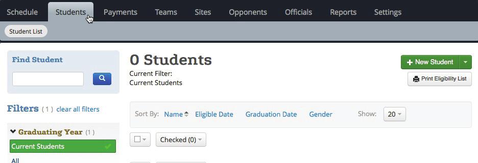 Warm Ups: Adding Students Adding/Editing Student Information As student information changes over time, you can make additions and edits by selecting the student s name from the Student List under the